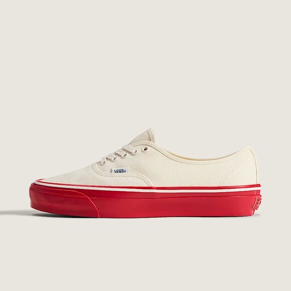 Vans Men's Lx Authentic 44 Duck Canvas / White / Red VN000EBNYF9 Mens Sz 12 NEW - Picture 14 of 15